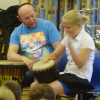 status quo drummer jeff rich. Jeff Rich, the world famous drummer from Status Quo, visited Ormskirk CE 